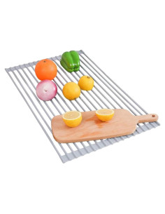 Estante de Secado de Platos Plegable Ahyuan 45x33.4 cm Antideslizante