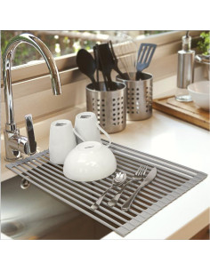 Estante de Secado de Platos Plegable Ahyuan 45x33.4 cm Antideslizante 2