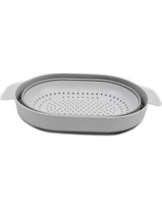 Colador Ovalado Expandible SAMMART 3L Gris 2