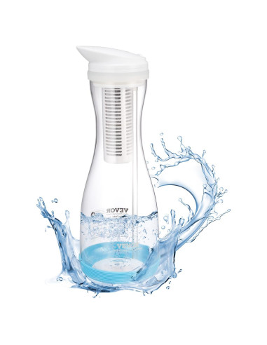 Jarra de Filtro de Agua VEVOR de Vidrio 6 Tazas Sin BPA