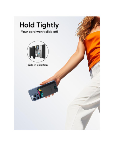 Soporte para Tarjetas TopMade Negro, Cuero Premium, RFID, 4 Tarjetas