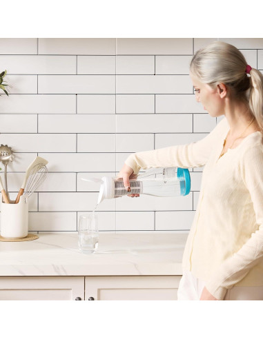 Jarra de Filtro de Agua VEVOR de Vidrio 6 Tazas Sin BPA