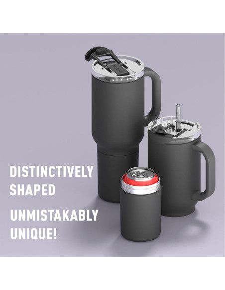 Taza de Viaje 2-en-1 ASOBU DUPLEX 650 ml Negro