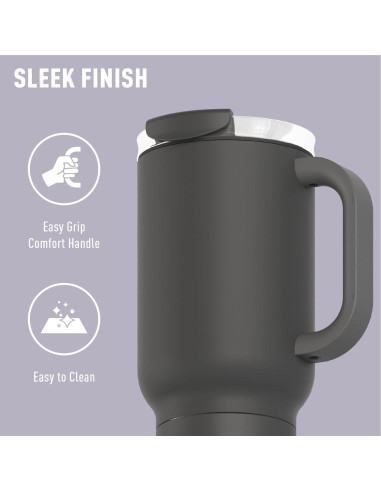 Taza de Viaje 2-en-1 ASOBU DUPLEX 650 ml Negro