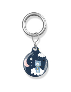 Estuche para AirTag ZEKICE Oso Azul - Protección Antiarañazos