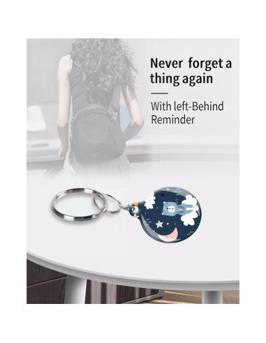 Estuche para AirTag ZEKICE Oso Azul - Protección Antiarañazos