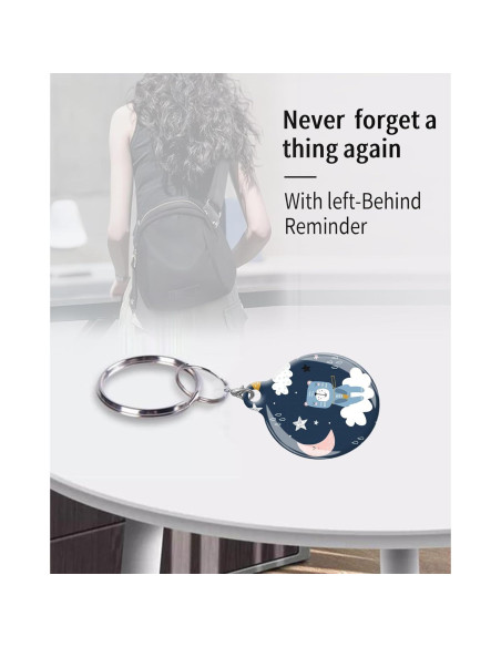 Estuche para AirTag ZEKICE Oso Azul - Protección Antiarañazos