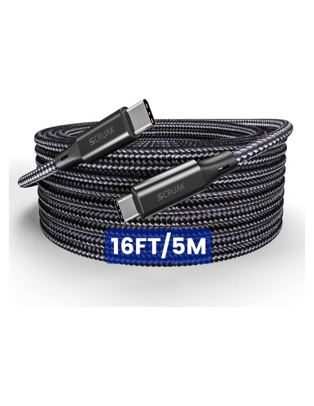 Cable de Carga Rápida USB C 5M SCRUAK para iPhone 15/16