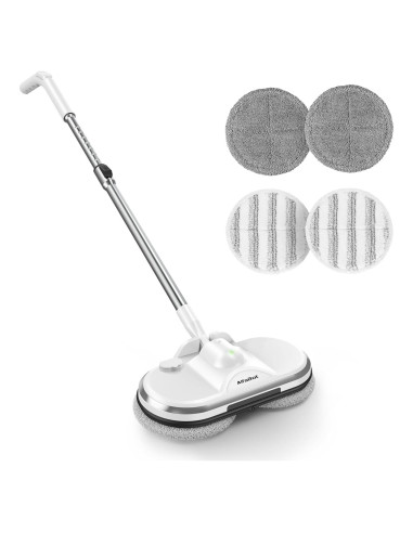 Mopa Eléctrica Inalámbrica AlfaBot WS-24 con Pulverizador y LED