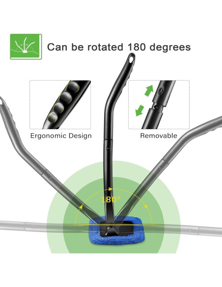 Juego de limpieza de parabrisas Frienda con 2 botellas y paños
