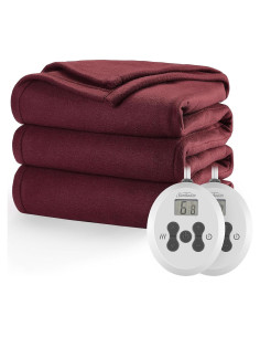 Manta Eléctrica Térmica Sunbeam Queen Cabernet 12 Calor