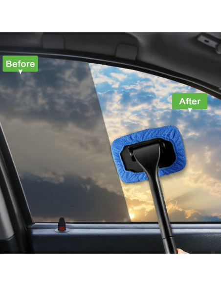 Juego de limpieza de parabrisas Frienda con 2 botellas y paños