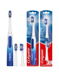 Cepillo de dientes eléctrico Colgate 360 con hilo dental - Paquete de 2