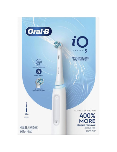 Cepillo de dientes eléctrico Oral-B iO Series 3 recargable blanco