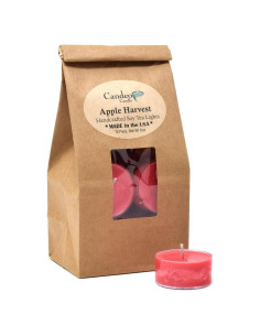 Velas Tealight Aromatizadas Candeo - Cosecha de Manzana - 12 Unidades