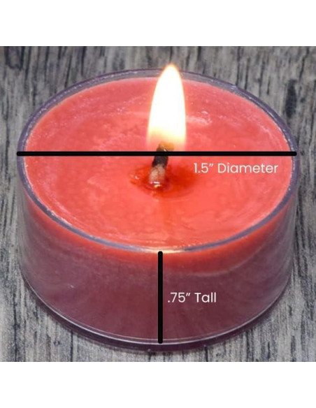 Velas Tealight Aromatizadas Candeo - Cosecha de Manzana - 12 Unidades