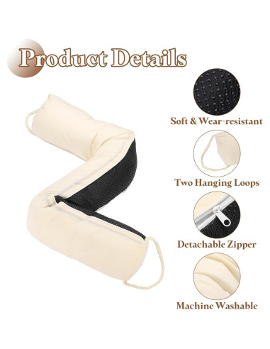 Barrera de Puerta uxcell 76 cm Beige Aislante de Corrientes