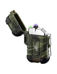 Encendedor Eléctrico Impermeable Arc4 Camo - Doble Arco USB