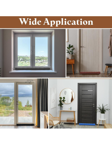 Barrera de Puerta uxcell 76 cm Beige Aislante de Corrientes