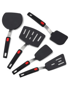 Juego de Espátulas de Silicona Wanmu 5 Piezas Resistente al Calor