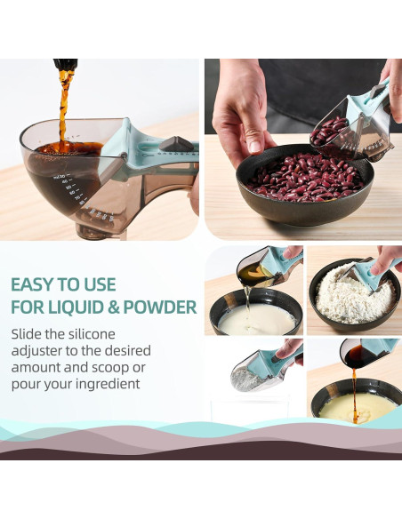 Tazas y Cucharas Medidoras Ajustables VIWIK - Cocina Precisa