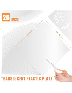 Hojas de Plantilla Mylar FSWCCK 25 Pcs 30.48x30.48 cm 2