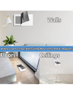 Cubierta Magnética de Ventilación RXSIAT 5.5x30.5 cm Juego de 4 2