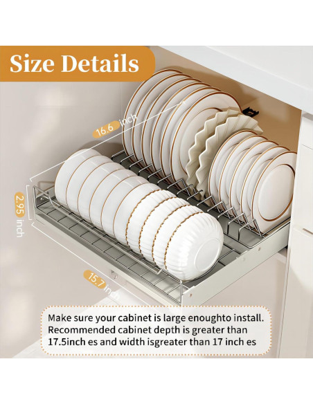 Organizador Extraíble ZHOHO TANT para Gabinete de Cocina 42.2x39.9cm