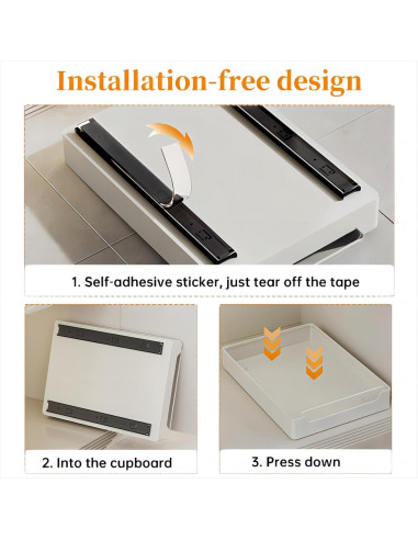 Organizador Extraíble ZHOHO TANT para Gabinete de Cocina 42.2x39.9cm