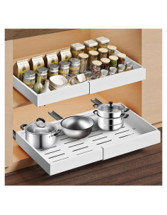 Cajones Extraíbles Cicitanni 32-51 cm para Gabinetes - Acero Carbono