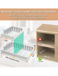 Cajones Extraíbles Cicitanni 32-51 cm para Gabinetes - Acero Carbono 2