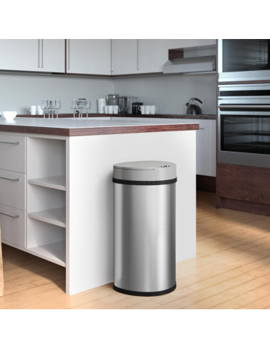 Bote de Basura iTouchless 49L Acero Inoxidable con Sensor