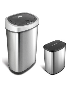 Basureros Automáticos Ninestars AMZ-50-9/8-1 Acero Inoxidable 50L y 8L