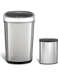 Basureros Automáticos Ninestars AMZ-50-9/8-1 Acero Inoxidable 50L y 8L 2