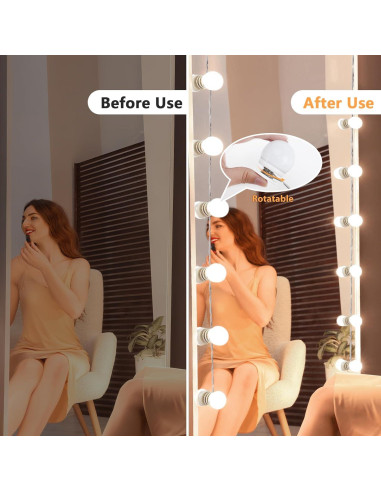 Luces de Tocador AIBOO 16 Bombillas LED Regulables para Maquillaje