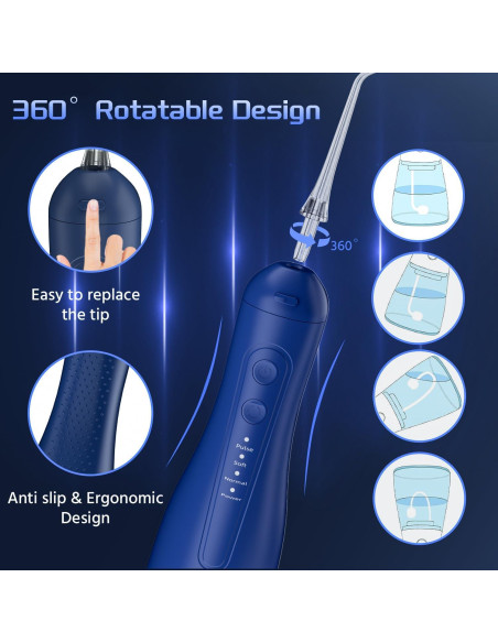 Irrigador Dental Inalámbrico Next Beauty CYQ 300ML Azul