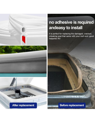 Sello de Ventilación de Techo LCGAOYA 149.86 cm Blanco