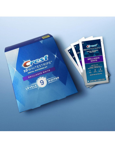 Crest 3D Whitestrips Brilliance White - 32 tiras blanqueadoras