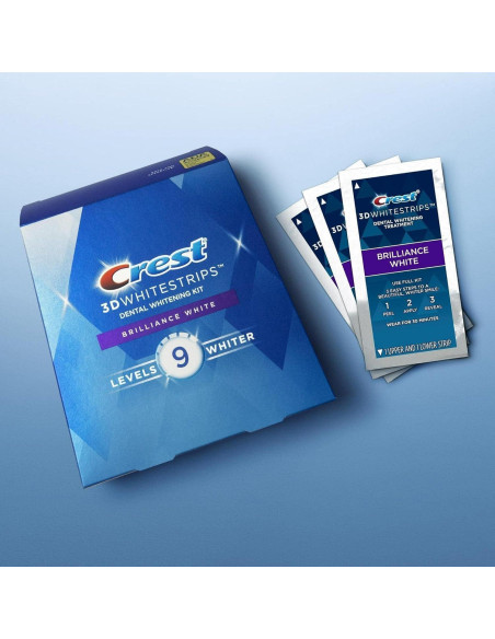 Crest 3D Whitestrips Brilliance White - 32 tiras blanqueadoras