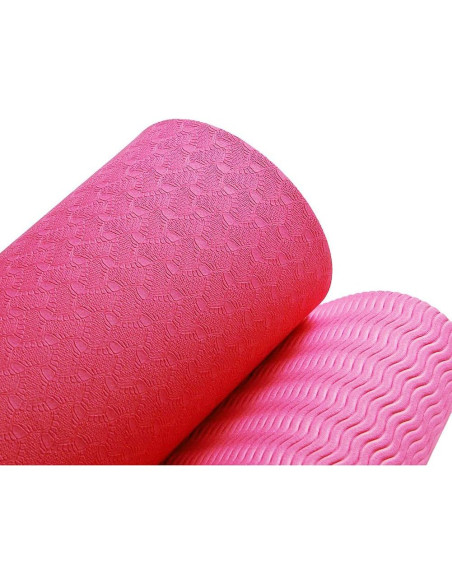 Alfombrilla de Yoga Antideslizante Diseño Atractivo 6mm Rosa