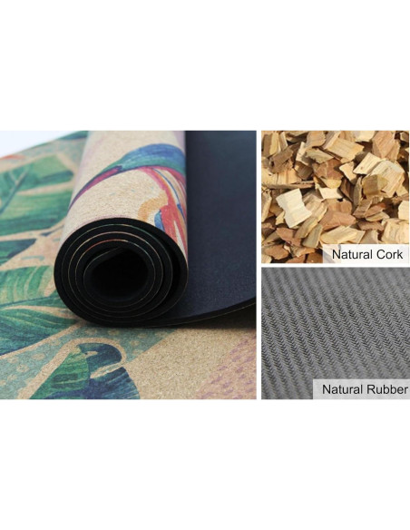 Alfombrilla de Yoga de Corcho My Virasana Antideslizante 182.88x66.04cm