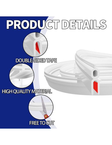 Sello de Ventilación de Techo LCGAOYA 149.86 cm Blanco