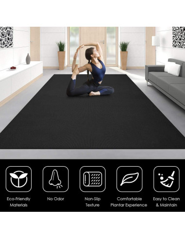 Esterilla de Yoga Goplus 2.13m x 1.52m Antideslizante 8mm