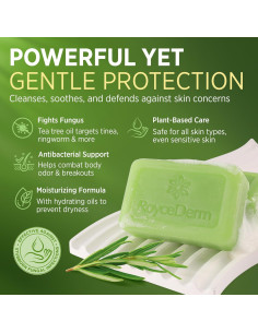 Jabón Antifúngico Antibacteriano Roycederm 226g Tea Tree 2