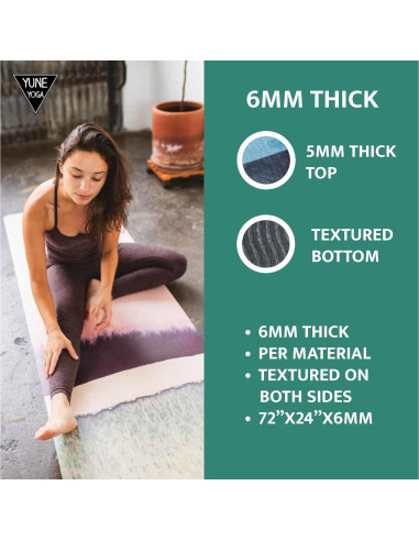 Esterilla de Yoga Yune Yoga 6mm Antideslizante Ecológica