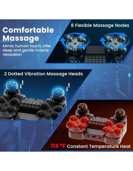 Masajeador de pies Giantex con calor y 3 intensidades - Gris