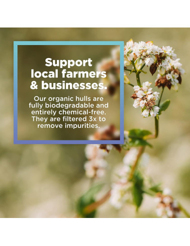 Relleno de Cáscaras de Trigo Sarraceno Orgánico Bean Products 2.27 kg