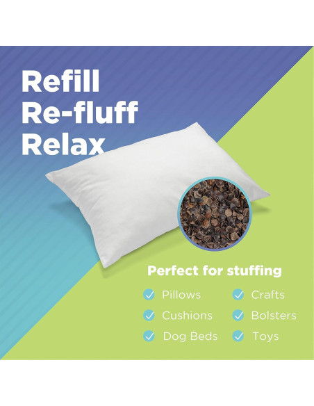 Relleno de Cáscaras de Trigo Sarraceno Orgánico Bean Products 2.27 kg