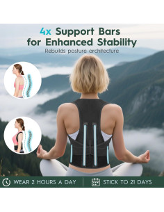 Corrector de Postura Ajustable J.COXLOD para Hombres y Mujeres 2