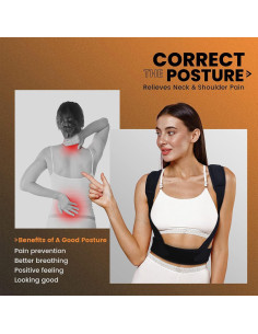 Corrector de Postura Ajustable Huge Hill - Alivio Dolor Hombros 2